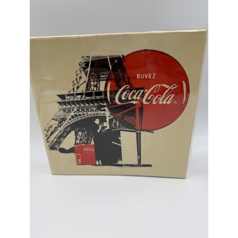 Coca-Cola Paris Eiffel Tower Scrapbook Photo Album French Flag‎